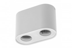 Decor Plafonska svetilka SENSO DUO aluminij 83x165x110 IP20 MAX 50W okrogla bela. 1208964010