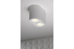 Decor Plafonska svetilka SENSO DUO aluminij 83x165x110 IP20 MAX 50W okrogla bela. 1208964010