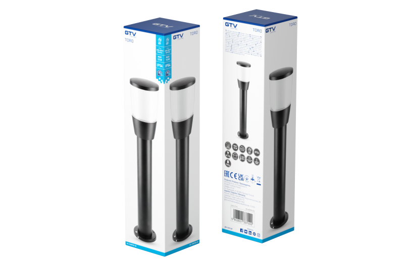 Decor Tuinverlichting TORO-P 50 E27 MAX.15W IP54 AC220-240V 50-60Hz steber črna. 1208964024