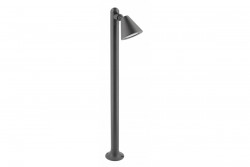 Decor Tuinarmatuur LUSTINO-P 80 GU10 MAX.20W IP44 AC220-240V 50-60Hz montažni steber grafit. 1208964034