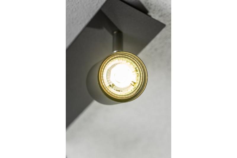 Decoreer plafondarmatuur VENETO IP20 max. 20W 3 x GU10 rond zwart. 1208964040