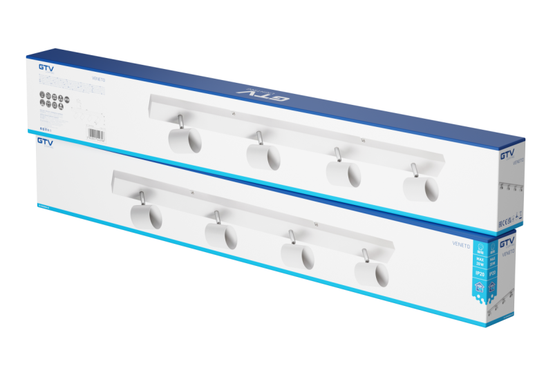 Decor Stropna svetilka VENETO IP20 max. 20W 4 x GU10 okrogla bela 1208964041