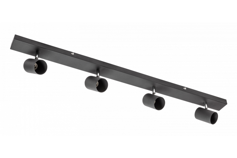 Decor Plafondsvetilka VENETO IP20 max. 20W 4 x GU10 okrogla črna. 1208964042