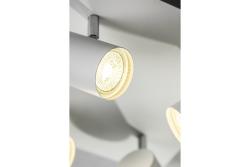 Dekor Plafonska svetilka VENETO IP20 max. 20W 4 x GU10 okrogla/kvadratna bela. 1208964045