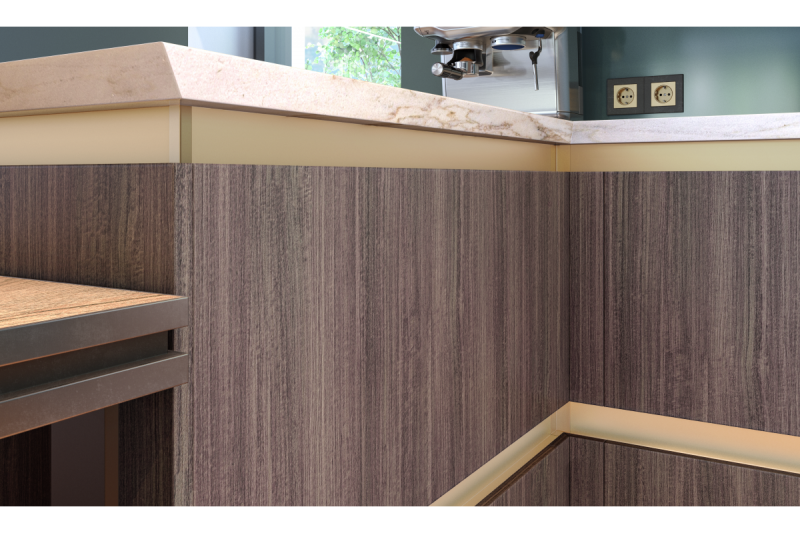 Zunanji konektor VELLO L profil, barva aluminija, (10 kos/ope.) 1208964163