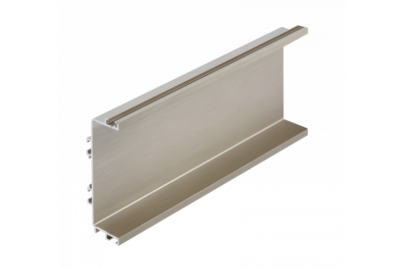 Aluminijast profil, sistem brez ročajev VELLO z LED funkcijo, C, inox, dolžina 3 m 1208964209