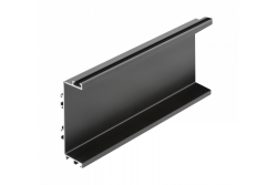 Aluminijasti profil, sistem brez ročaja VELLO z LED funkcijo, C, črna, dolžina 3 m 1208964211