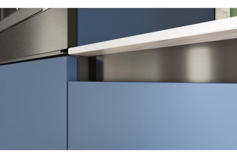 Aluminijasti profil, sistem brez ročajev VELLO z LED funkcijo, L, črna, dolžina 4,10 m 1208964224