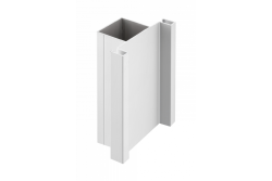 Aluminijasti profil, sistem brez ročajev VELLO, T dvostranski, srebrne barve, dolžina 3 m 1208964226