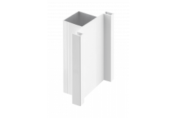 Aluminijasti profil, sistem brez ročajev VELLO, T obojestranski, bel, dolžina 3 m 1208964228