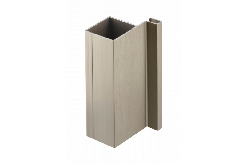 Aluminijasti profil, sistem brez ročaja VELLO, T enostranski, inox, dolžina 3 m 1208964231