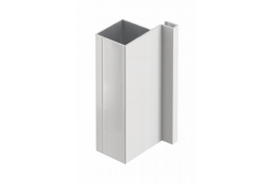 Aluminijasti profil, sistem brez ročajev VELLO, T enostranski, bel, dolžina 3 m 1208964232
