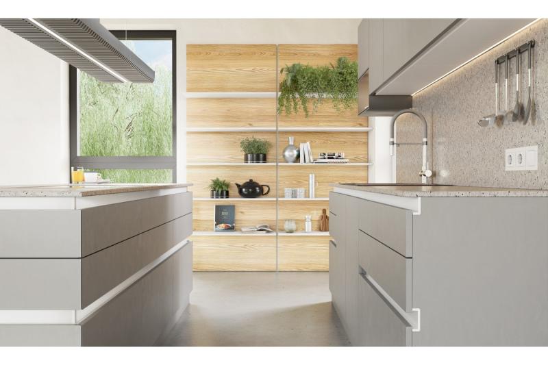 GTV VELLO profil, sistem brez ročajev, ohrani, L=3000 mm, 16 mm, Al, bela 1208964235