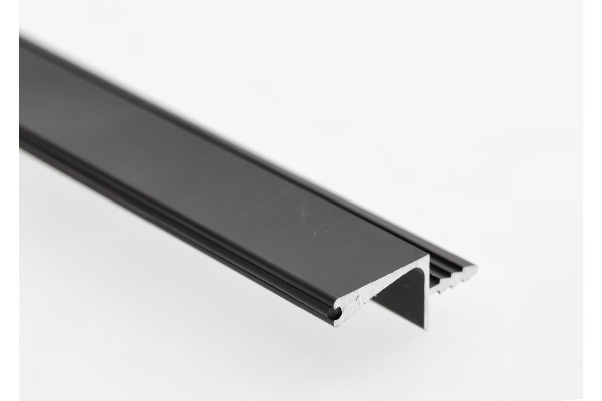 GTV VELLO profil, sistem brez ročajev, ohranjanje, L=3000 mm, 18 mm, Al, črna 1208964240