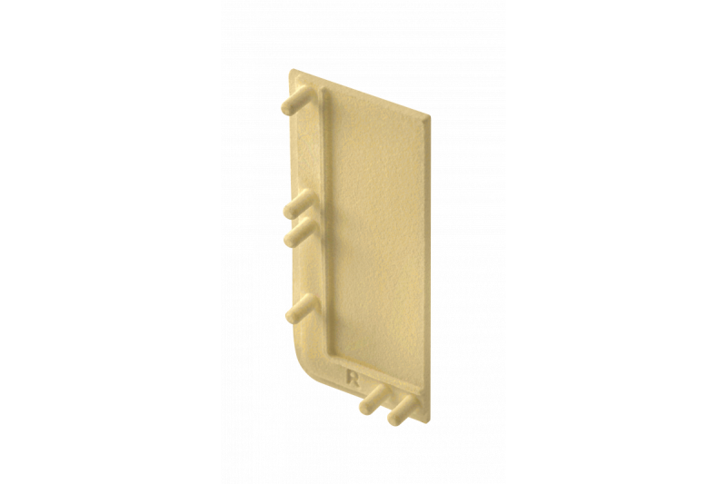 Polno pokrovček L-profila, sistem VELLO brez ročaja z LED funkcijo, zlata desna (10 kosov/op.) 1208964329