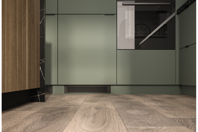 Aluminijasti nosilec GTV HEXI, C= 64, L=96, mat črn 1208965589