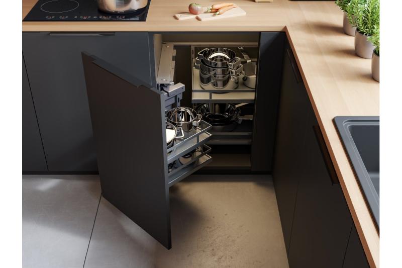 Ročaj iz aluminija LIND C = 256/296/18 mm črna mat 1208965607