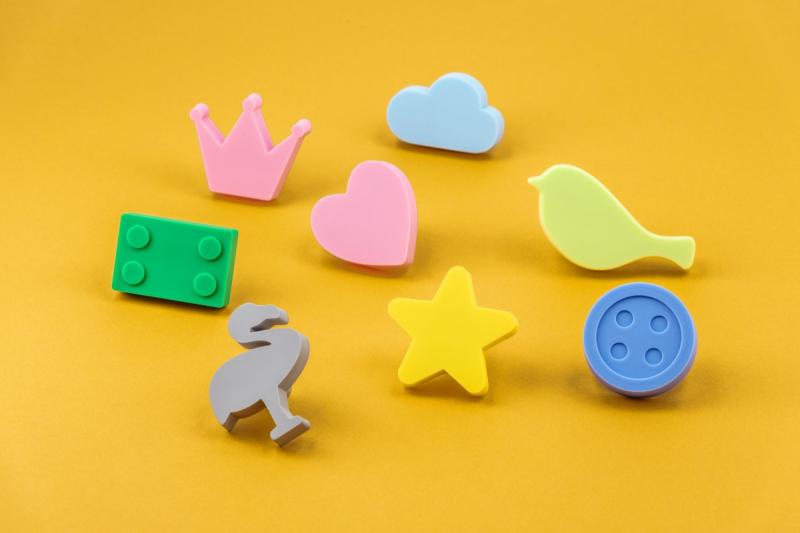 Ročaj iz gume v obliki srca, roza 1208965678