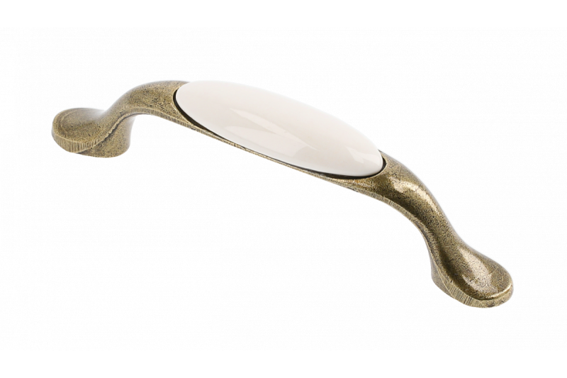 Porcelanski ročaj 728P C=96mm antična medenina 0-brez risbe 1208965698