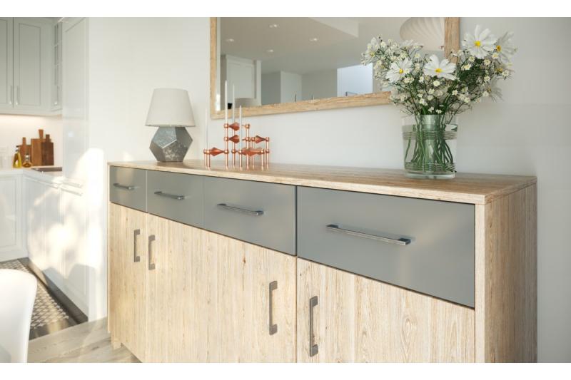 Ročaj Zamak 819 C-160 mm antično srebro 1208965819