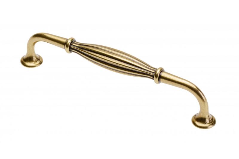 Ročaj Zamak ABIATE C=128mm starinska medenina 1208965857