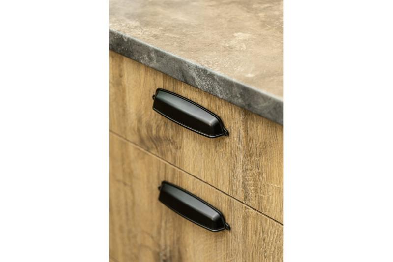 Ročaj Zamak EVER C = 128 mm črna mat 1208965993