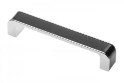 Zamak ročaj MONA C=128 mm krom/črn 1208966129