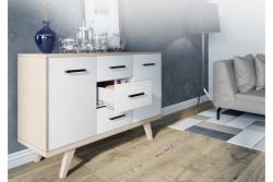 Zamak ročaj MONA C=128 mm krom/črn 1208966129