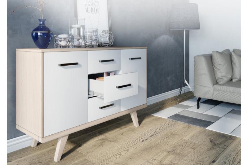 Ročaj Zamak MONA C=256 mm krom/črna 1208966133