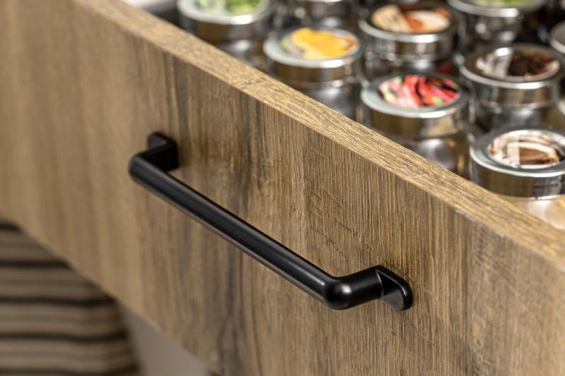 Ročaj Zamak OTTO C = 160 mm črna mat 1208966180