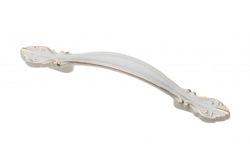 Ročaj Zamak ROYAL2 C=96mm bel/zlat 1208966196