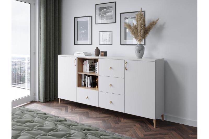 Ročaj Zamak VENICE C = 128 mm šampanjec 1208966230