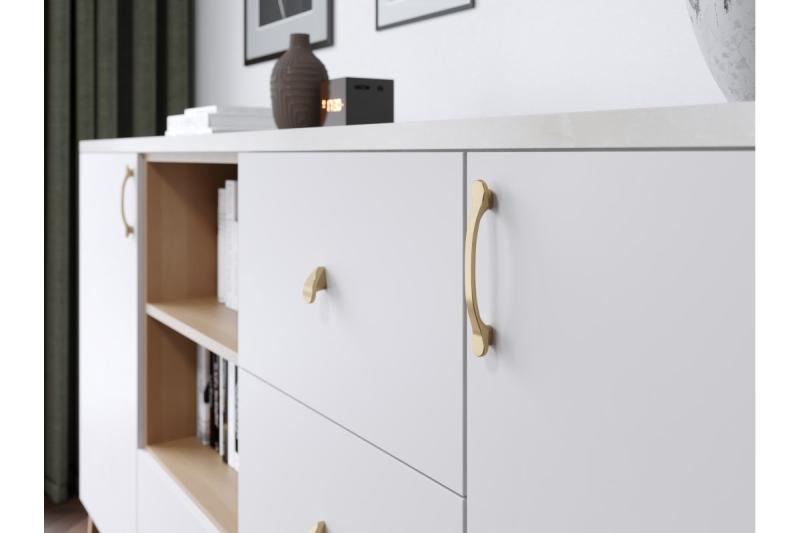 Ročaj Zamak VENICE C = 128 mm šampanjec 1208966230