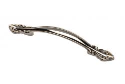 Ročaj Zamak WERONA C=128 mm črna krom + zlato 1208966255