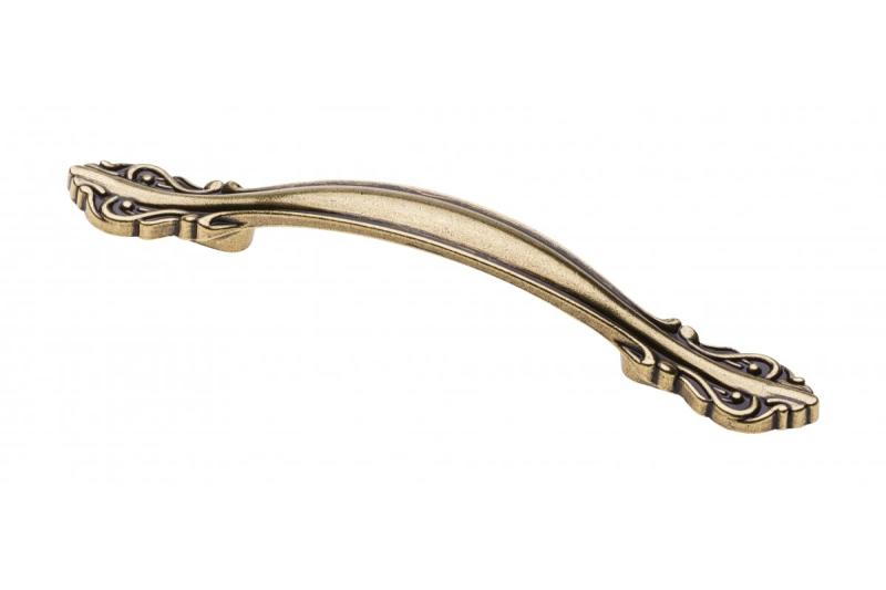 Zamak ročaj WERONA C=96mm starinsko medenina 1208966256