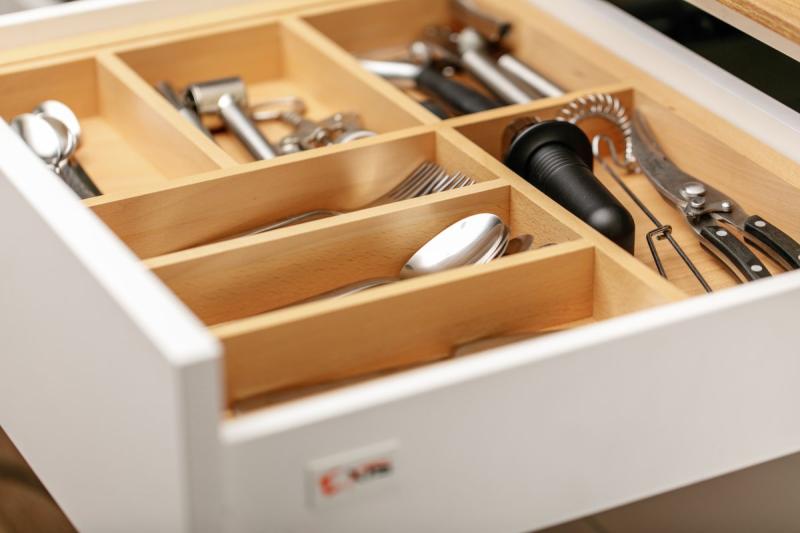 Decor Cutle Posodice za jedilni pribor Kuhinja Nastavljiv vložek za omare 600–1000 mm  1208966291