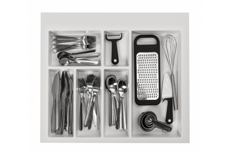 Decor Cutle Predalniki za Pribor Vstavek za Kuhinjski predal 600 Bel 1208966377