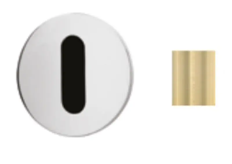 Waterevolution Flow ingebouwde wastafel infraroodsensor op netstroom PVD licht goud T118EEWGE