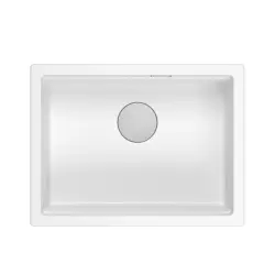 Quadri Newport II bela granitna vgradna pomivalno korito belo 560x450 mm 1208966922