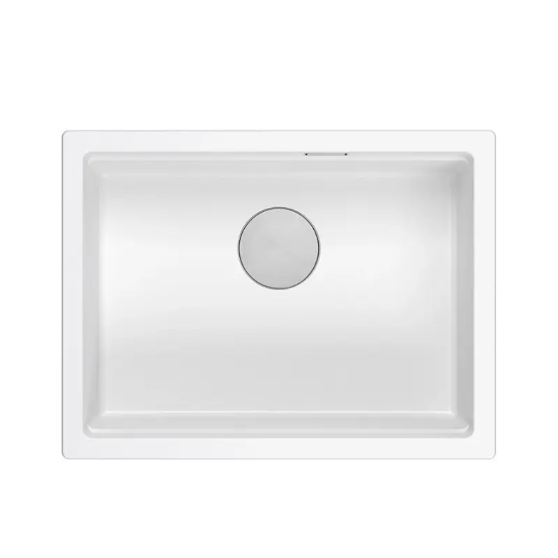 Quadri Newport II bela granitna vgradna pomivalno korito belo 560x450 mm 1208966922