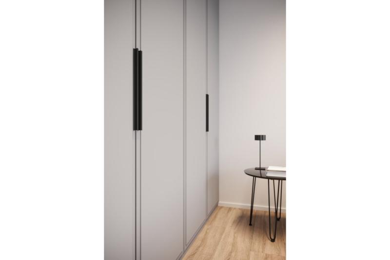 Ročaj za pohištvo GTV GROOVE, C=320 mm, L=360 mm, Al, mat črna 1208966985