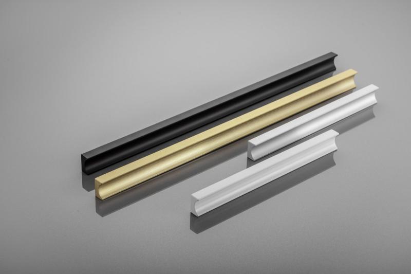 Ročaj za pohištvo GTV GROOVE, C=320 mm, L=360 mm, Al, mat črna 1208966985