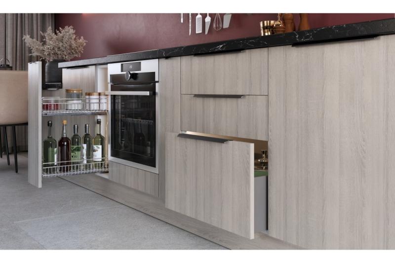 Ročaj za pohištvo GTV TREX CROSS, C=320 mm, L= 350 mm, Al, črna mat 1208967003