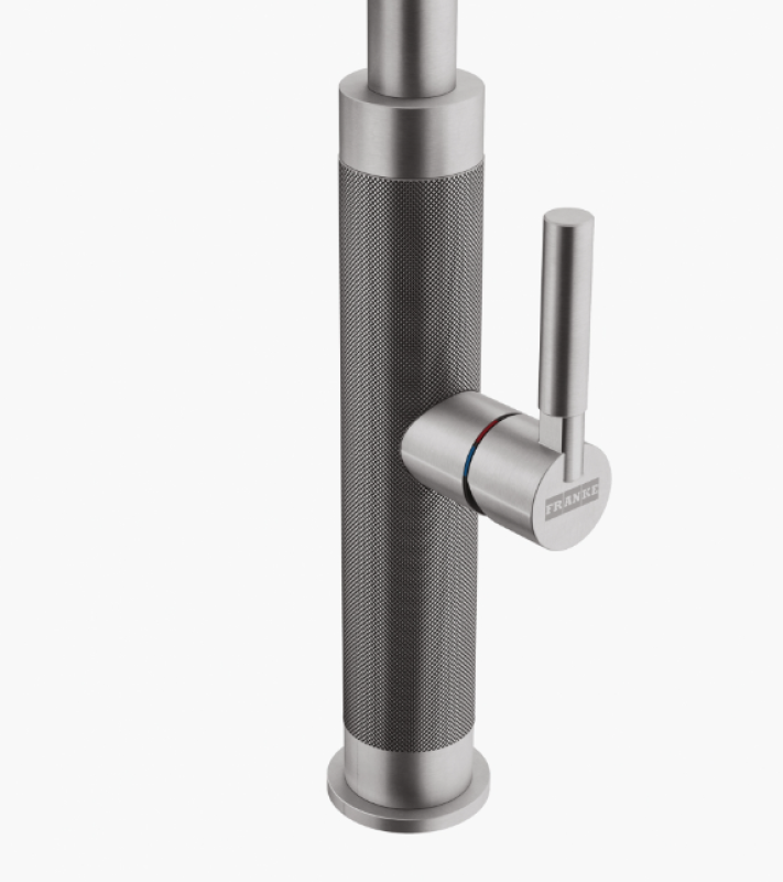 Franke Mythos Masterpiece Kuhinjska pipa z J-izlivom, izvlečno prho, popolnoma iz nerjavnega jekla 115.0711.554