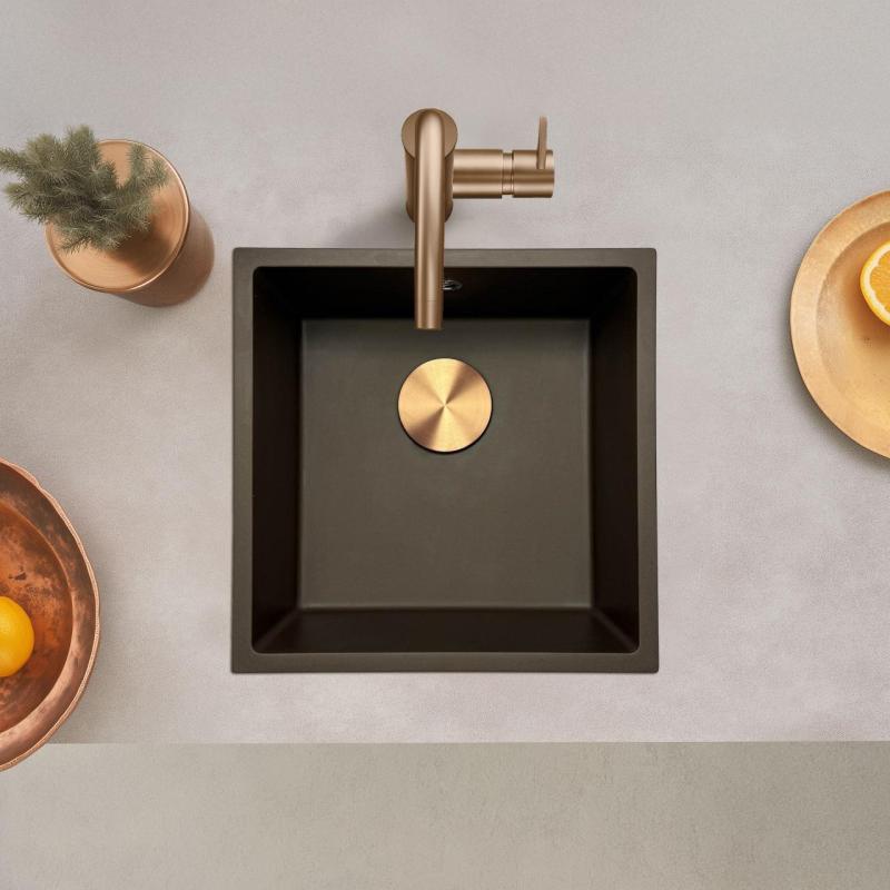 GraniteMy Universele granieten cafés-poelbak 40x40 cm opbouw, onderbouw en vlakbouw met bakrene čep 1208967217