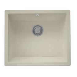 GraniteMy Universele granieten beige zand spoelbak 50x40 cm opbouw, onderbouw in vgradnja z inox čepom 1208967219