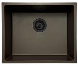 GraniteMy Universele granieten cafè gootsteen 50x40 cm opbouw, onderbouw en vlakbouw met zwarte plug 1208967228