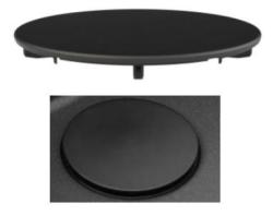 Granitemy Universele afvoerbedekking spoelbak, korfplug kapje mat zwart deksel voor putje 1208967258