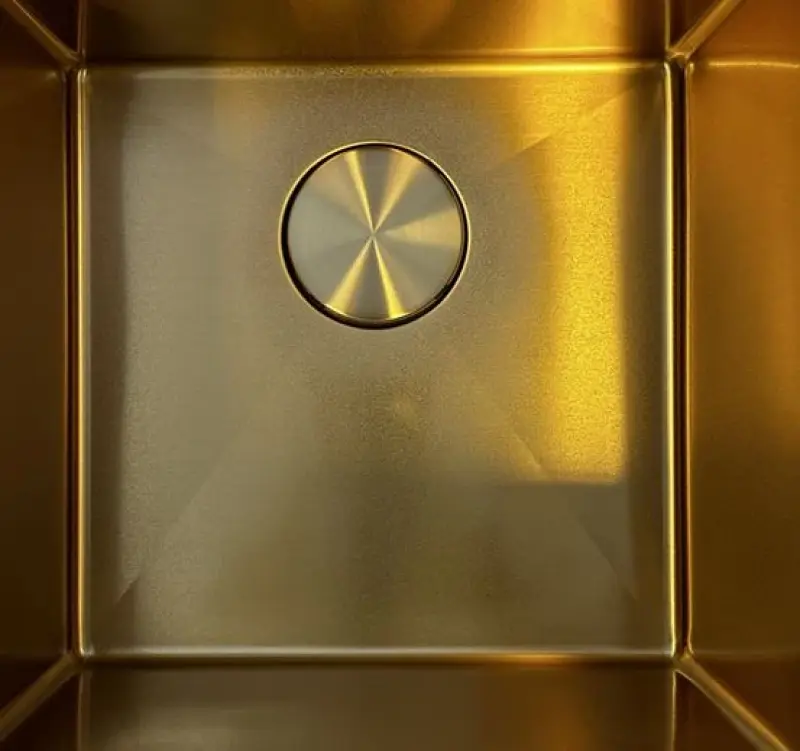 Granitemy Universele afvoerbedekking spoelbak, korfplug kapje goud rond geslepen deksel voor putje 1208967263