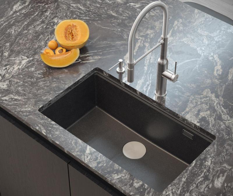 Quadri Newport II grote en diepe spoelbak graniet opbouw en onderbouw antraciet spoelbak 76x45cm met rvs plug 1208967313

Quadri Newport II velik in globok umivalnik granit nadgradnja in vgra